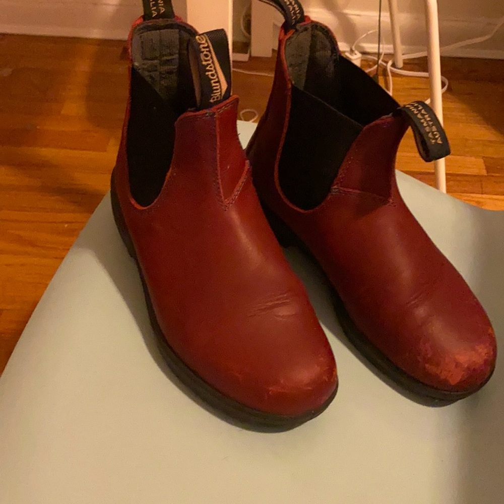 Red Blundstone Boots